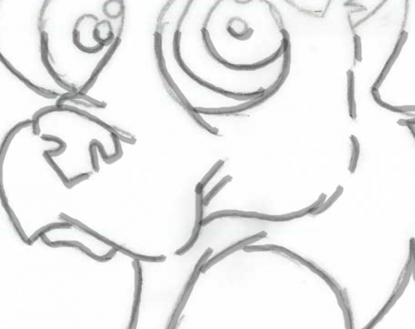 Creation of Kitty Screech: Step 2